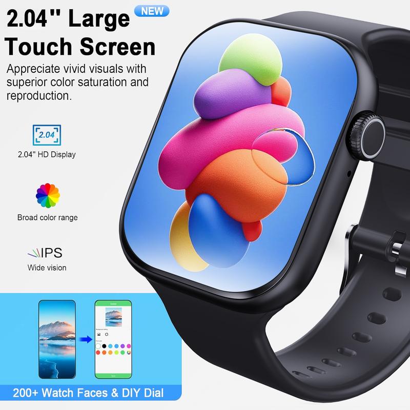 Pandyla All-in-One Smart Watch|2.04" Screen, 100+ Sports Modes