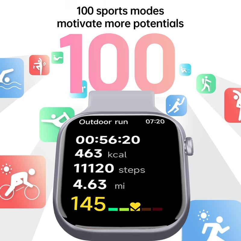 Pandyla All-in-One Smart Watch｜2.04" Screen, 100+ Sports Modes